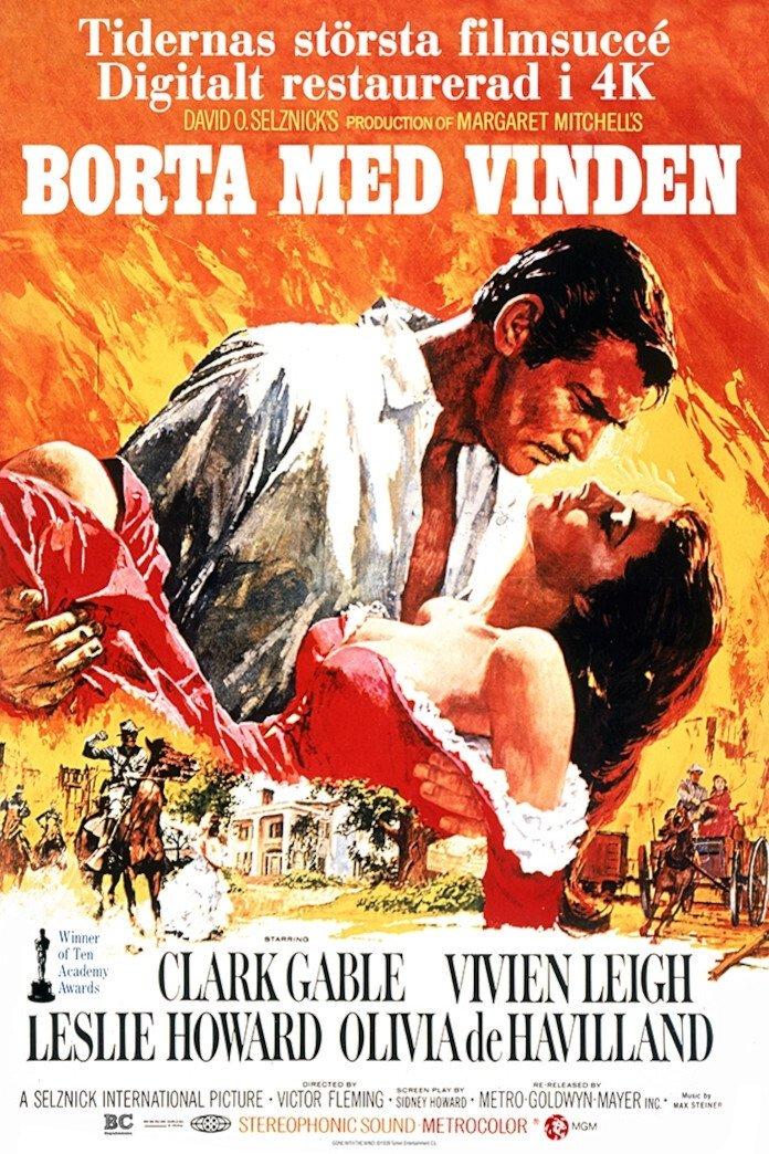 Borta med vinden poster